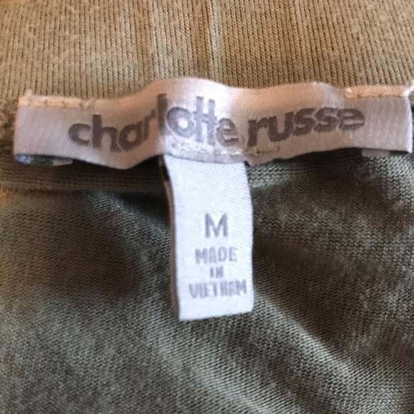 Olive Drape Front Maxi Skirt - Picture 4 of 4